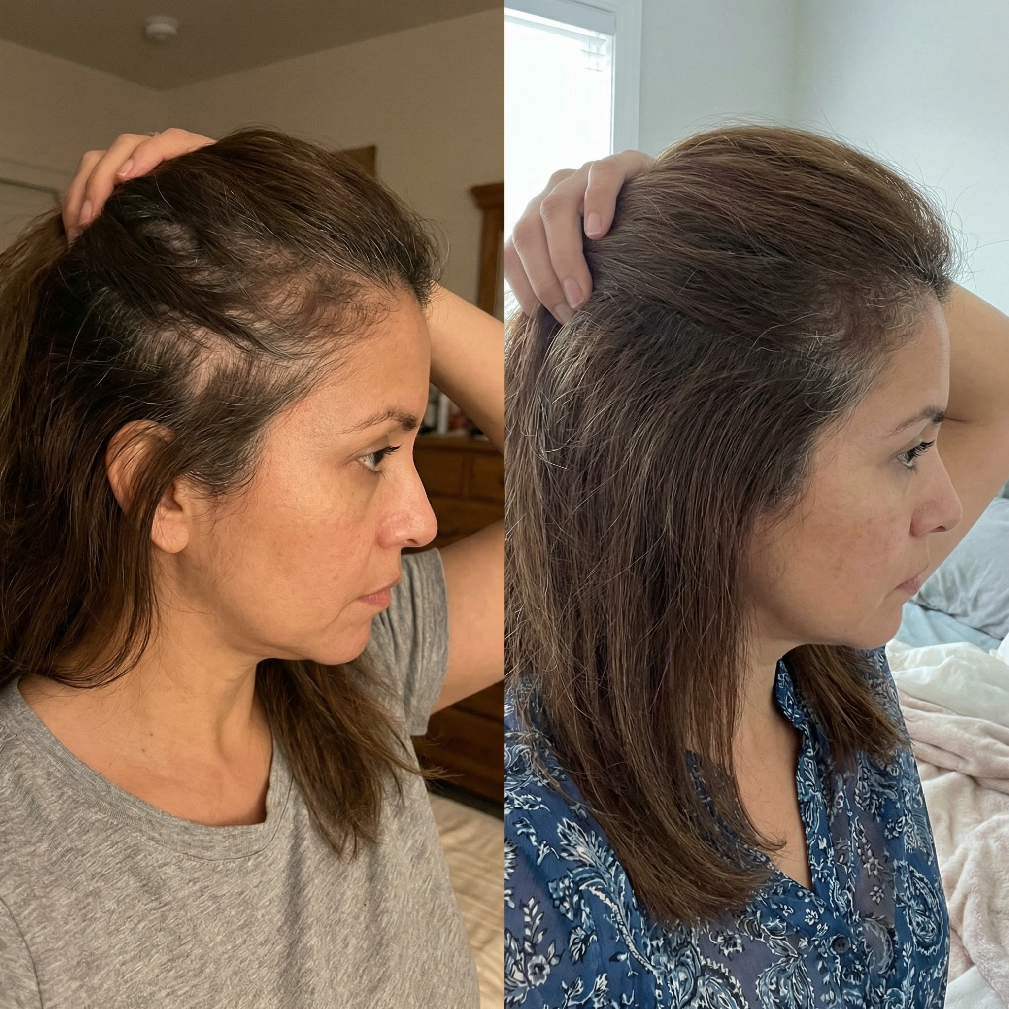 Hair regrowth results - baby hairs at hairline