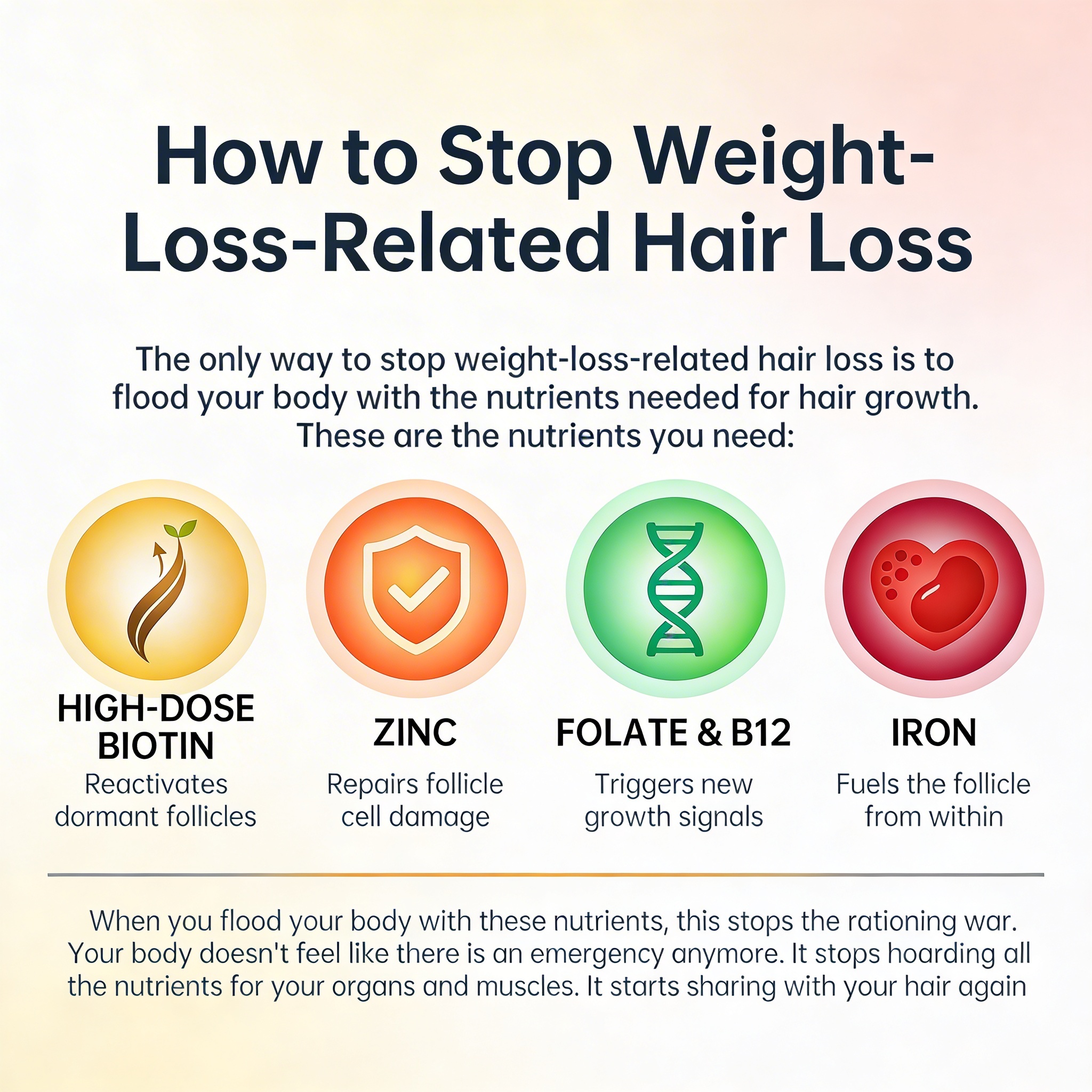 How to stop weight-loss related hair loss — key nutrients