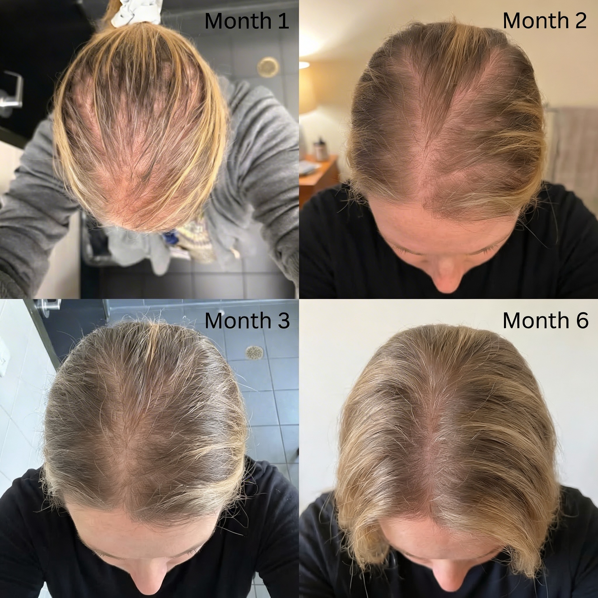 FORMA hair regrowth results — month by month progress